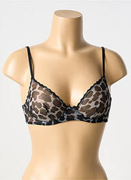 Soutien-gorge légère et transparente haut soutien-gorge emboitant noir LAURA URBINATI femme