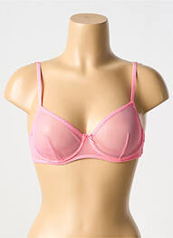 Soutien-gorge légère et transparente haut soutien-gorge emboitant rose LAURA URBINATI femme