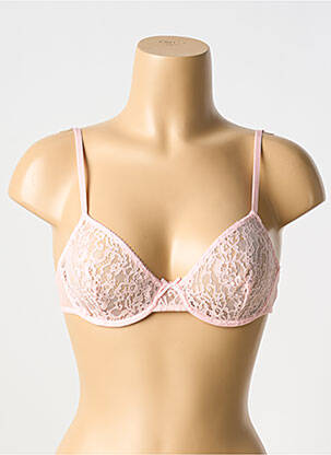 Soutien-gorge légère et transparente haut soutien-gorge emboitant rose LAURA URBINATI femme