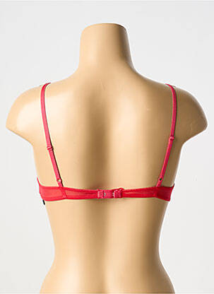Soutien-gorge légère et transparente haut soutien-gorge emboitant rouge LAURA URBINATI femme