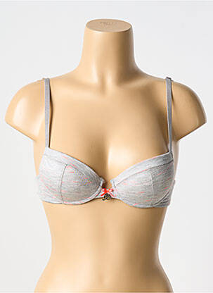 Soutien-gorge avec armature haut soutien-gorge avec mousse de rembourrage amovible gris JOHN GALLIANO femme
