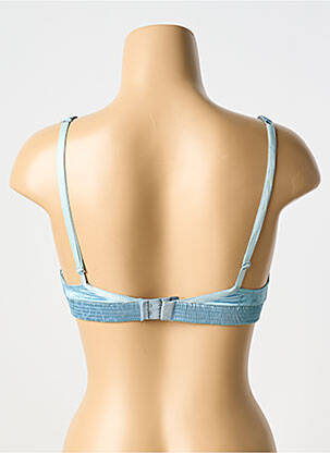 Soutien-gorge effet matière satinée haut soutien-gorge emboitant bleu JOHN GALLIANO femme