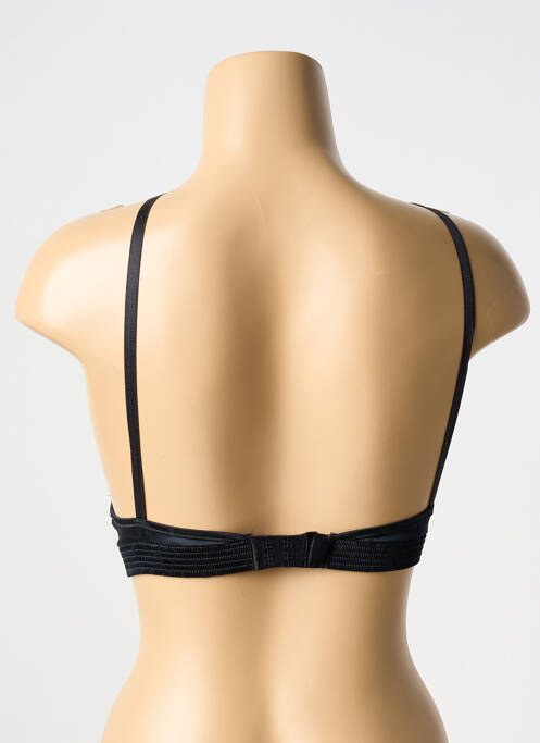 Soutien-gorge effet matière satinée haut soutien-gorge push-up noir JOHN GALLIANO femme