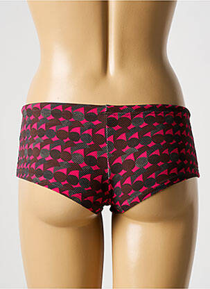 Bas de maillot de bain imprimé fantaisie shorty rose LAURA URBINATI femme