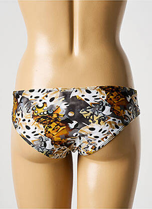 Bas de maillot de bain imprimé fantaisie culotte gris GALLIANO femme