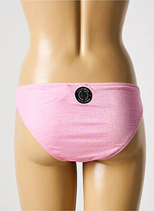 Bas de maillot de bain stretch culotte rose GALLIANO femme