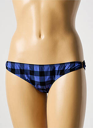 Bas de maillot de bain stretch culotte bleu LAURA URBINATI femme