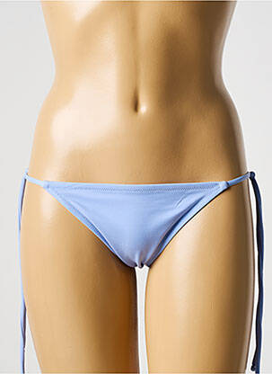 Bas de maillot de bain stretch bikini bleu GALLIANO femme