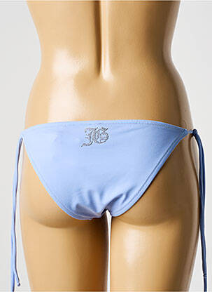 Bas de maillot de bain stretch bikini bleu GALLIANO femme