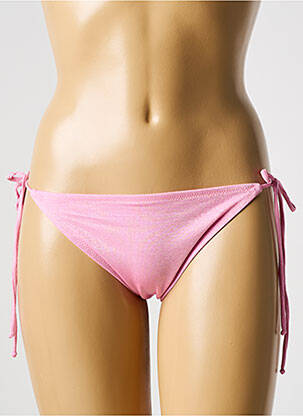Bas de maillot de bain stretch culotte rose GALLIANO femme
