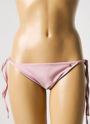 Bas de maillot de bain réversible bikini rose GALLIANO femme