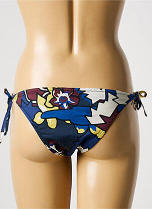 Bas de maillot de bain imprimé fantaisie bikini bleu LAURA URBINATI femme