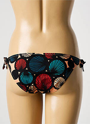 Bas de maillot de bain imprimé fantaisie bikini noir LAURA URBINATI femme