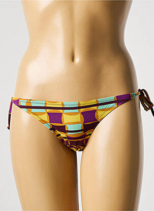 Bas de maillot de bain imprimé fantaisie bikini violet LAURA URBINATI femme