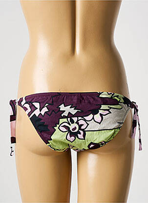 Bas de maillot de bain imprimé fantaisie bikini violet LAURA URBINATI femme