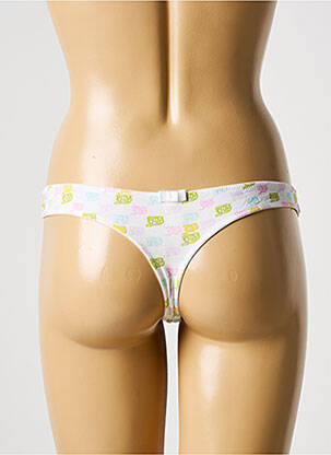 Tanga stretch blanc GALLIANO femme