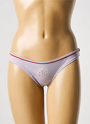 String tissage popeline violet GALLIANO femme