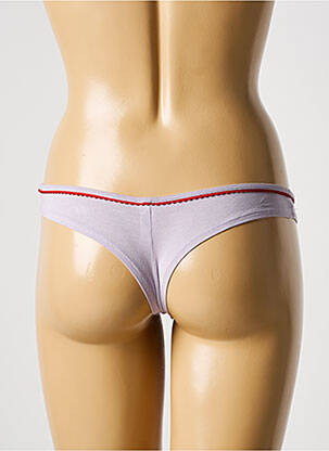 String tissage popeline violet GALLIANO femme