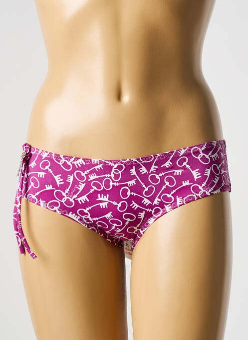 Bas de maillot de bain violet GALLIANO pour femme