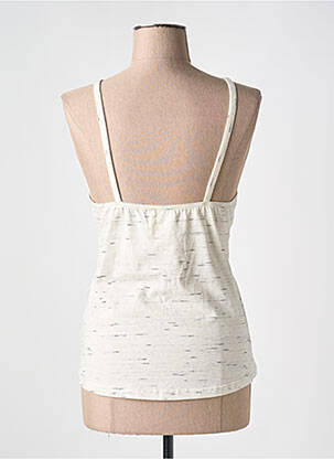 Top imprimé fantaisie fines bretelles beige JOHN GALLIANO femme