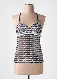 Top manches bretelles ajustables manches longues noir JOHN GALLIANO femme