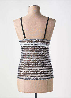 Top tissage crêpe manches longues noir JOHN GALLIANO femme