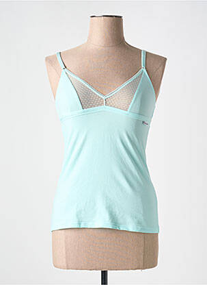 Top manches bretelles ajustables fines bretelles bleu JOHN GALLIANO femme