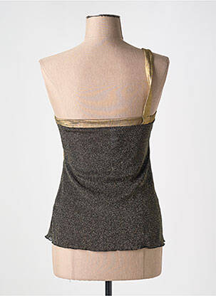 Top coupe cintrée fines bretelles noir JOHN GALLIANO femme