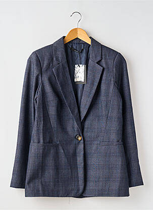 Blazer poches bleu LAUREN VIDAL femme