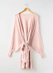 Gilet manches longues rose LAUREN VIDAL pour femme seconde vue