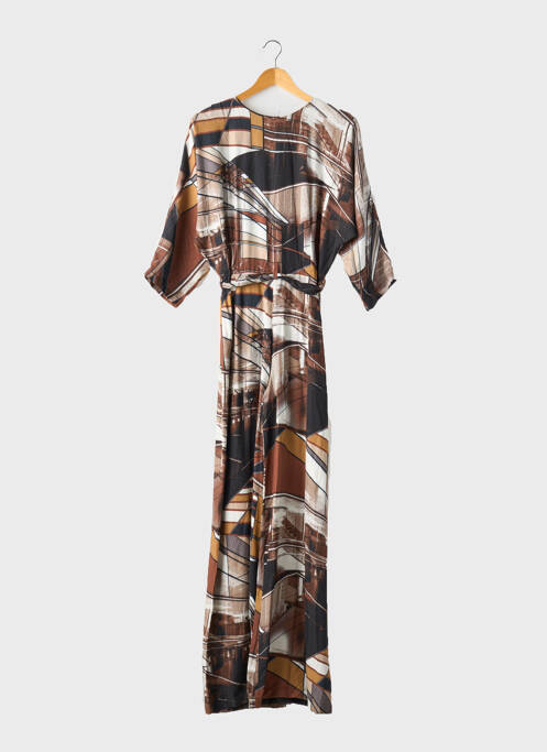 Combi-pantalon marron ELIZA pour femme