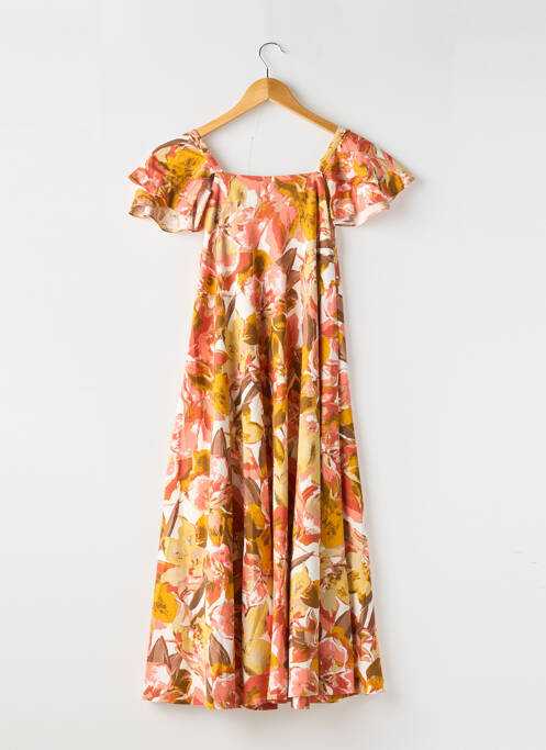 Robe mi-longue jaune ELIZA femme