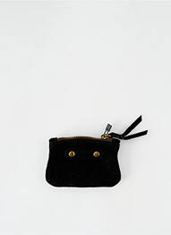 Porte-monnaie fermeture zippée noir ABACO femme