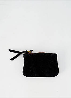 Porte-monnaie fermeture zippée noir ABACO femme