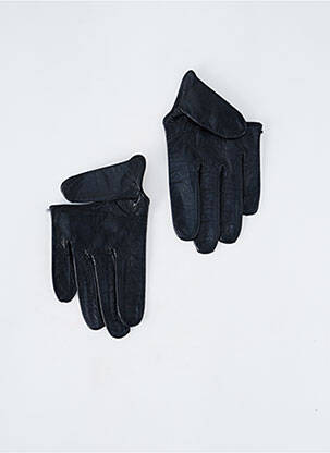 Gants effet matière satinée noir MAISON FABRE femme