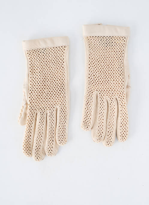 Gants beige MAISON FABRE pour femme