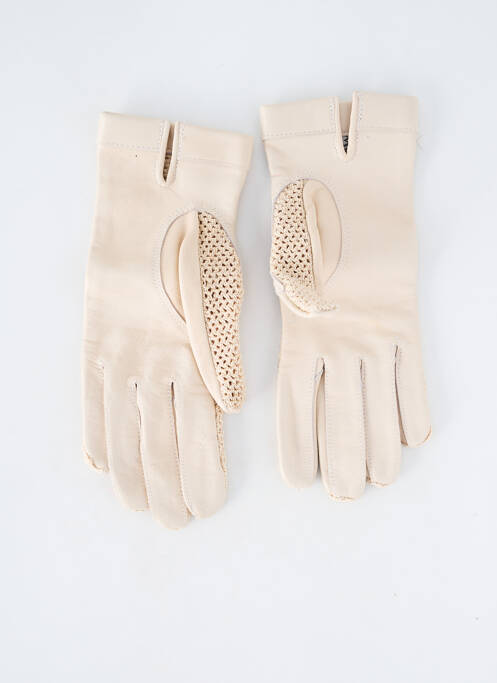 Gants beige MAISON FABRE pour femme