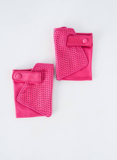 Mitaines rose MAISON FABRE pour femme