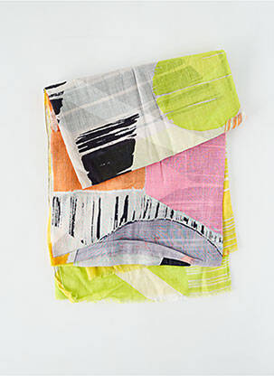 Foulard tissage popeline rose MAPOESIE femme