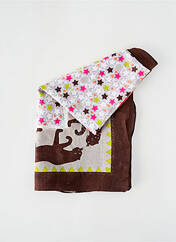 Foulard marron INOUI TOOSH pour femme seconde vue