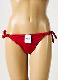 Bas de maillot de bain tissage satiné bikini rouge AUBADE femme