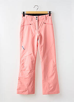 Pantalon droit fermeture zippée sous rabat pressionné rose ZIENER fille
