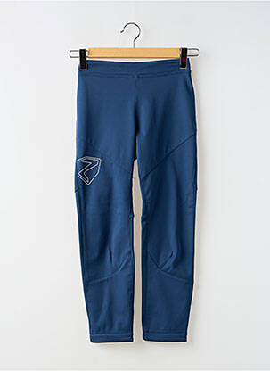 Legging tissage popeline taille élastique bleu ZIENER enfant