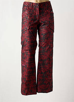 Pantalon flare taille normale taille normale rouge ZIENER femme