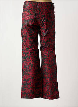 Pantalon flare taille normale taille normale rouge ZIENER femme