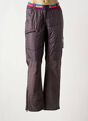Pantalon slim taille élastique gris ZIENER femme