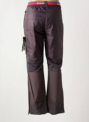 Pantalon slim taille élastique gris ZIENER femme