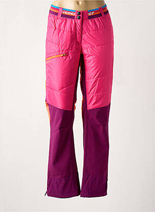 Pantalon droit rose ZIENER pour femme