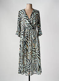 Robe mi-longue manches 3/4 manches 3/4 noir IT HIPPIE femme