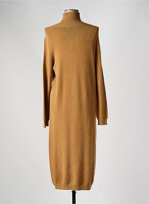 Robe pull stretch manches longues marron LUK AP femme